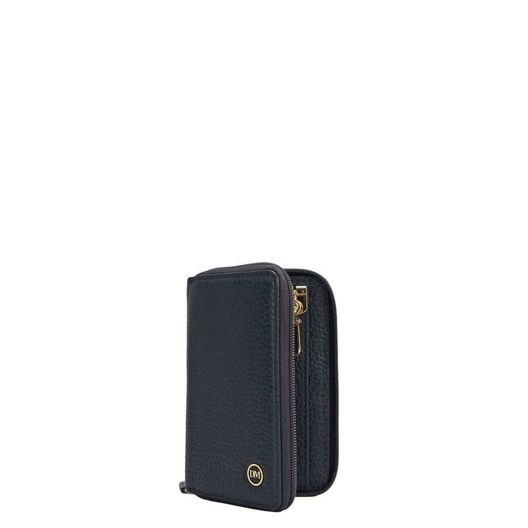 Wax Leather Key Chain - Navy