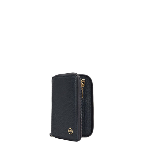 Wax Leather Key Chain - Navy