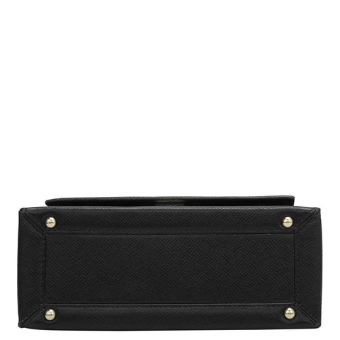 Da Milano Women's Leather Shoulder Bag - Small Franzy - Black