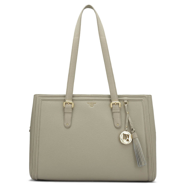 Medium Franzy Leather Shoulder Bag - Chalk