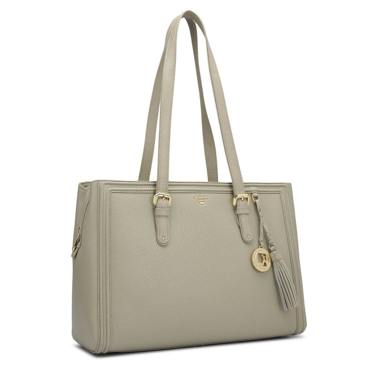 Medium Franzy Leather Shoulder Bag - Chalk