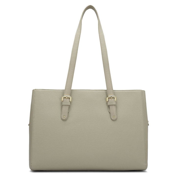 Medium Franzy Leather Shoulder Bag - Chalk