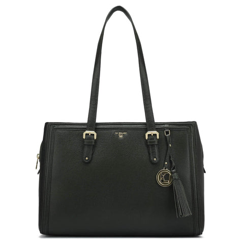 Medium Franzy Leather Shoulder Bag - Petrol Green