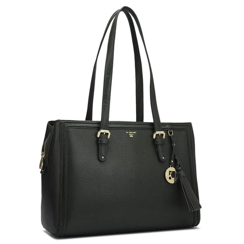 Medium Franzy Leather Shoulder Bag - Petrol Green