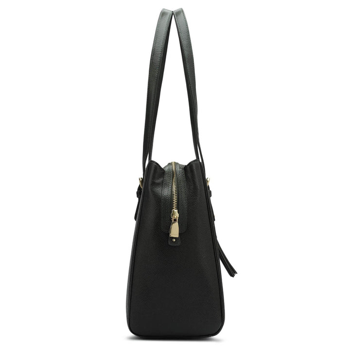 Medium Franzy Leather Shoulder Bag - Petrol Green