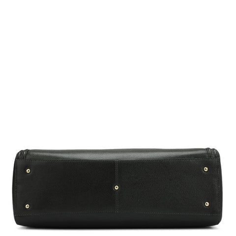 Medium Franzy Leather Shoulder Bag - Petrol Green