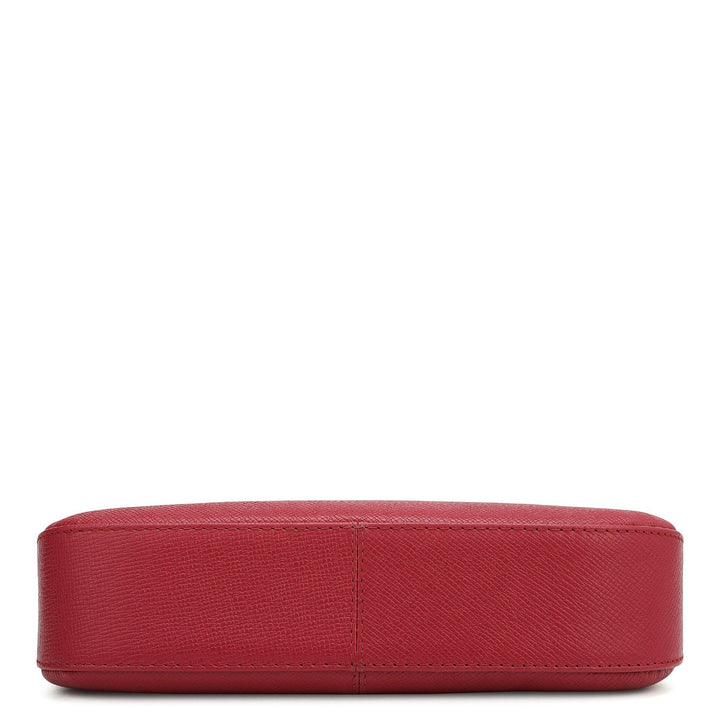 Small Franzy Leather Baguette  - Plumberry