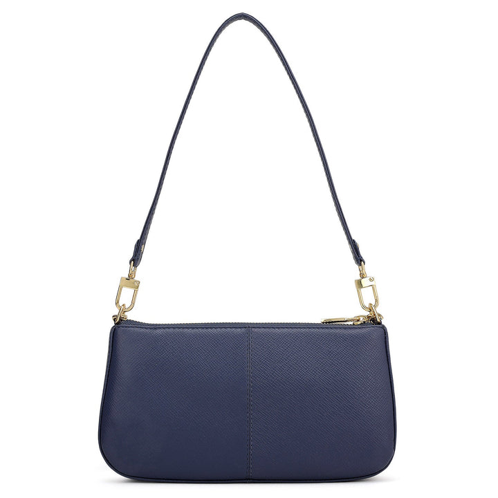 Small Franzy Leather Baguette  - Stardust