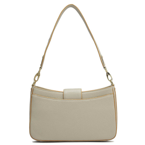 Da Milano Women's Leather Baguette Bag - Small Wax - Ivory