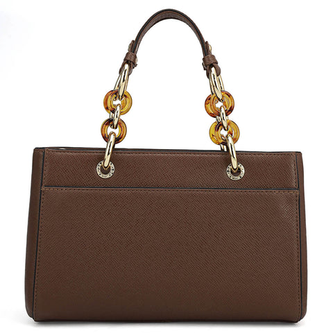 Small Franzy Leather Satchel - Date