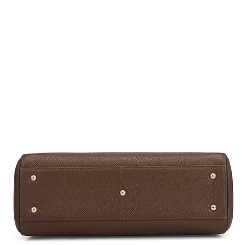 Small Franzy Leather Satchel - Date