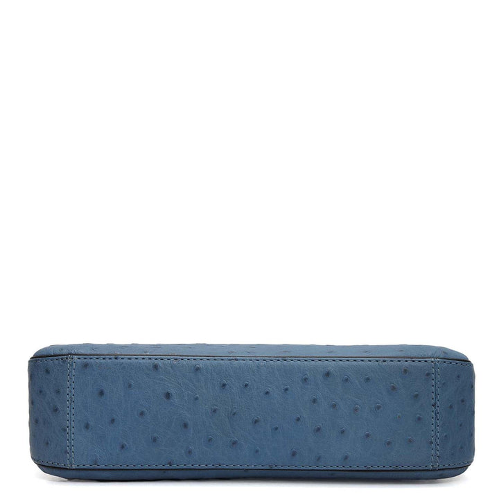 Small Ostrich Leather Baguette - Twilight