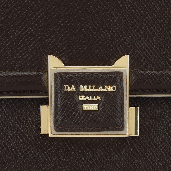 Medium Franzy Leather Satchel - Chocolate