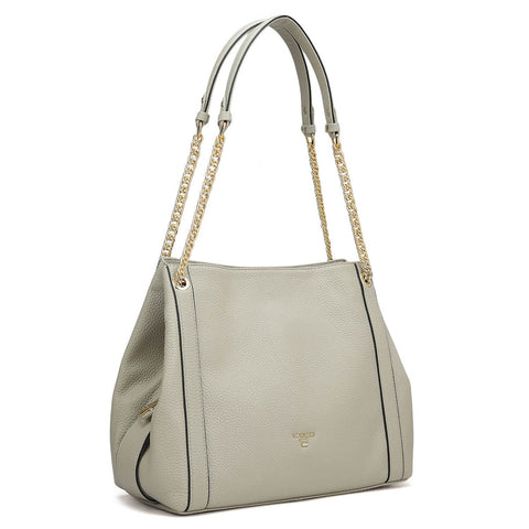 Medium Wax Leather Hobo - Khaki