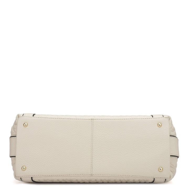 Medium Monogram Leather Hobo - Butter