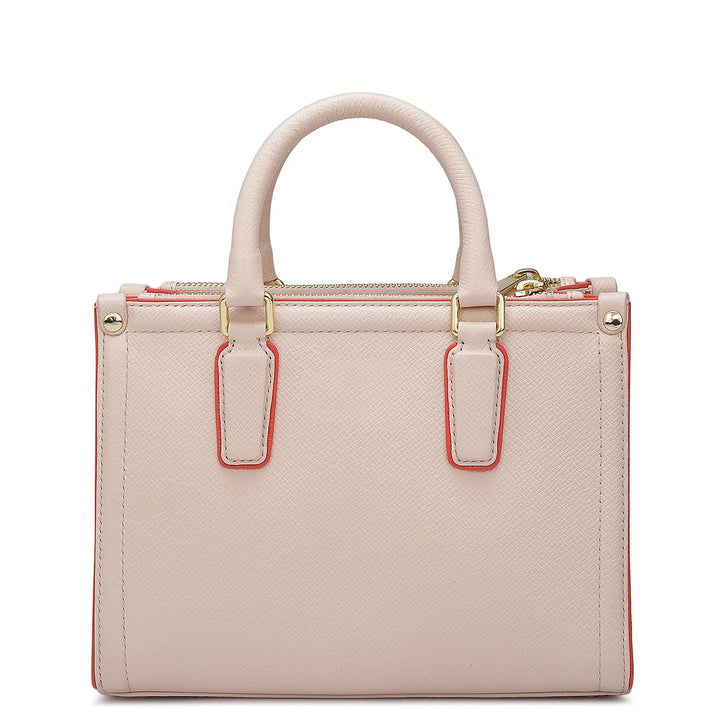 Small Franzy Leather Satchel - Blush