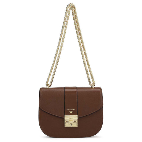 Small Franzy Leather Shoulder Bag - Date