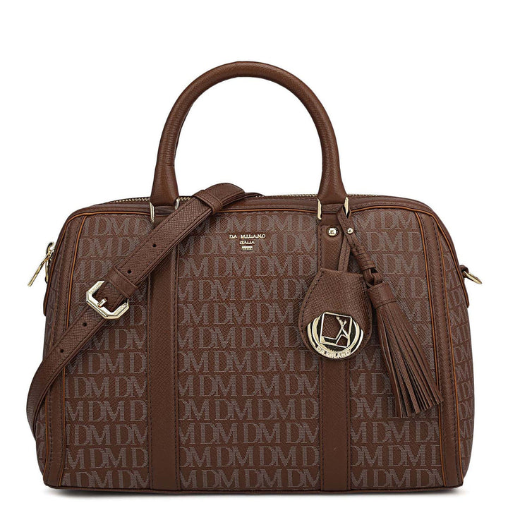 Medium Monogram Leather Satchel - Date