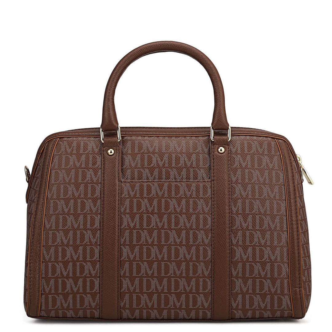 Medium Monogram Leather Satchel - Date