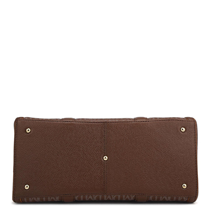 Medium Monogram Leather Satchel - Date