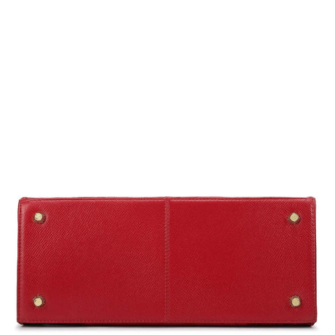 Medium Croco Leather Satchel - Plumberry