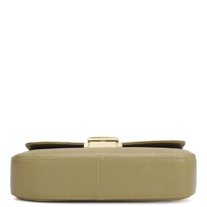 Small Franzy Leather Shoulder Bag - Turtle