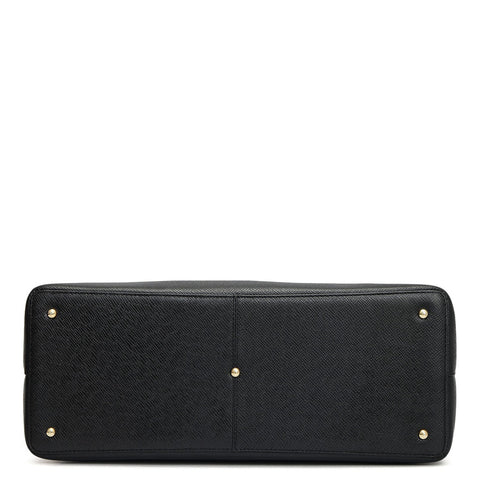 Medium Franzy Leather Tote - Black