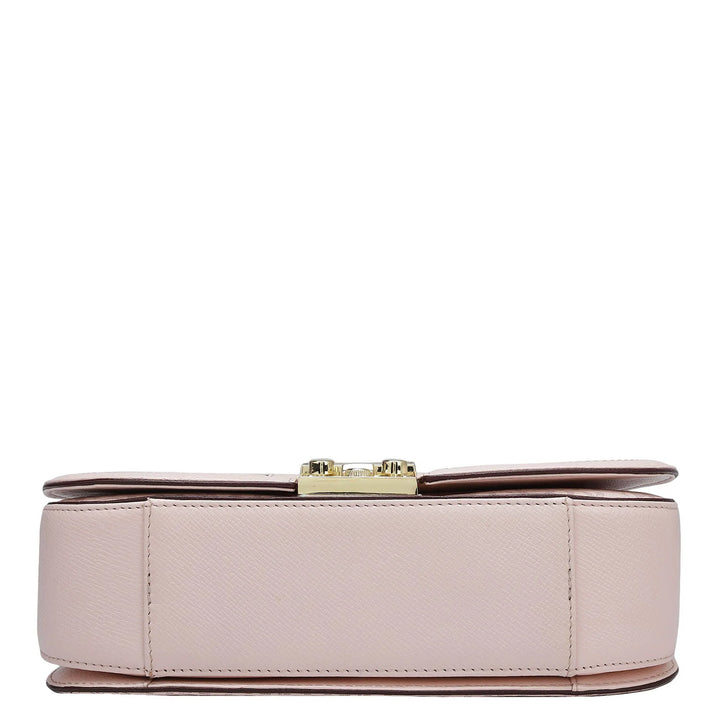 Small Monogram Franzy Leather Satchel - Blush