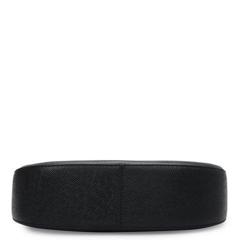 Small Franzy Leather Baguette - Black