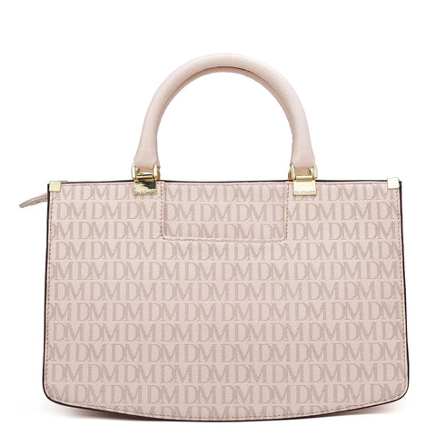 Medium Monogram Franzy Leather Satchel - Blush