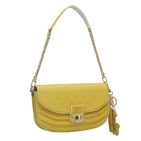 Small Monogram Franzy Leather Baguette - Minion