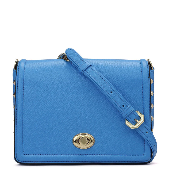 Small Franzy Leather Sling - Blue