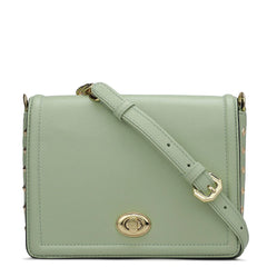 Small Franzy Leather Sling - Mint