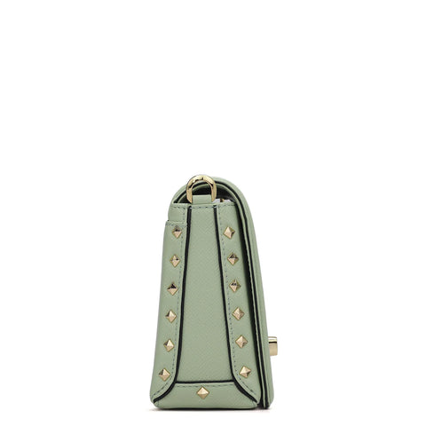 Small Franzy Leather Sling - Mint