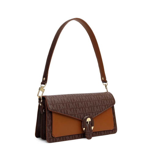 Small Monogram Leather Baguette - Walnut