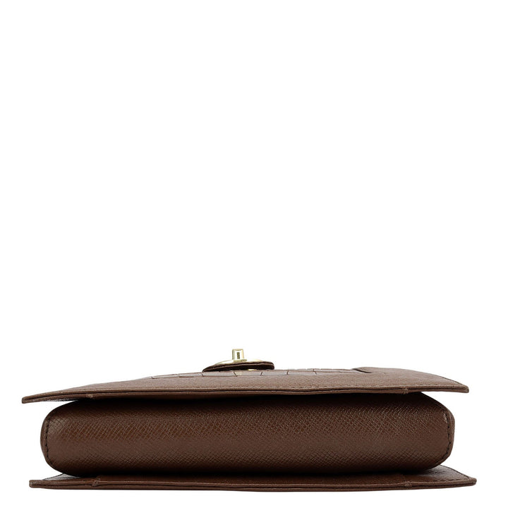 Small Croco Franzy Leather Sling - Date