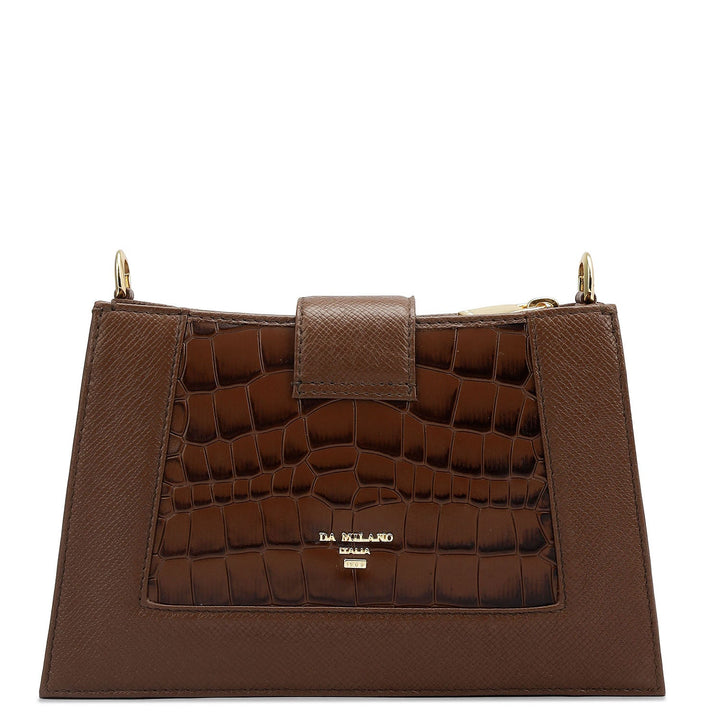 Small Croco Franzy Leather Sling - Date