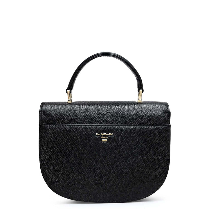 Small Franzy Leather Satchel - Black