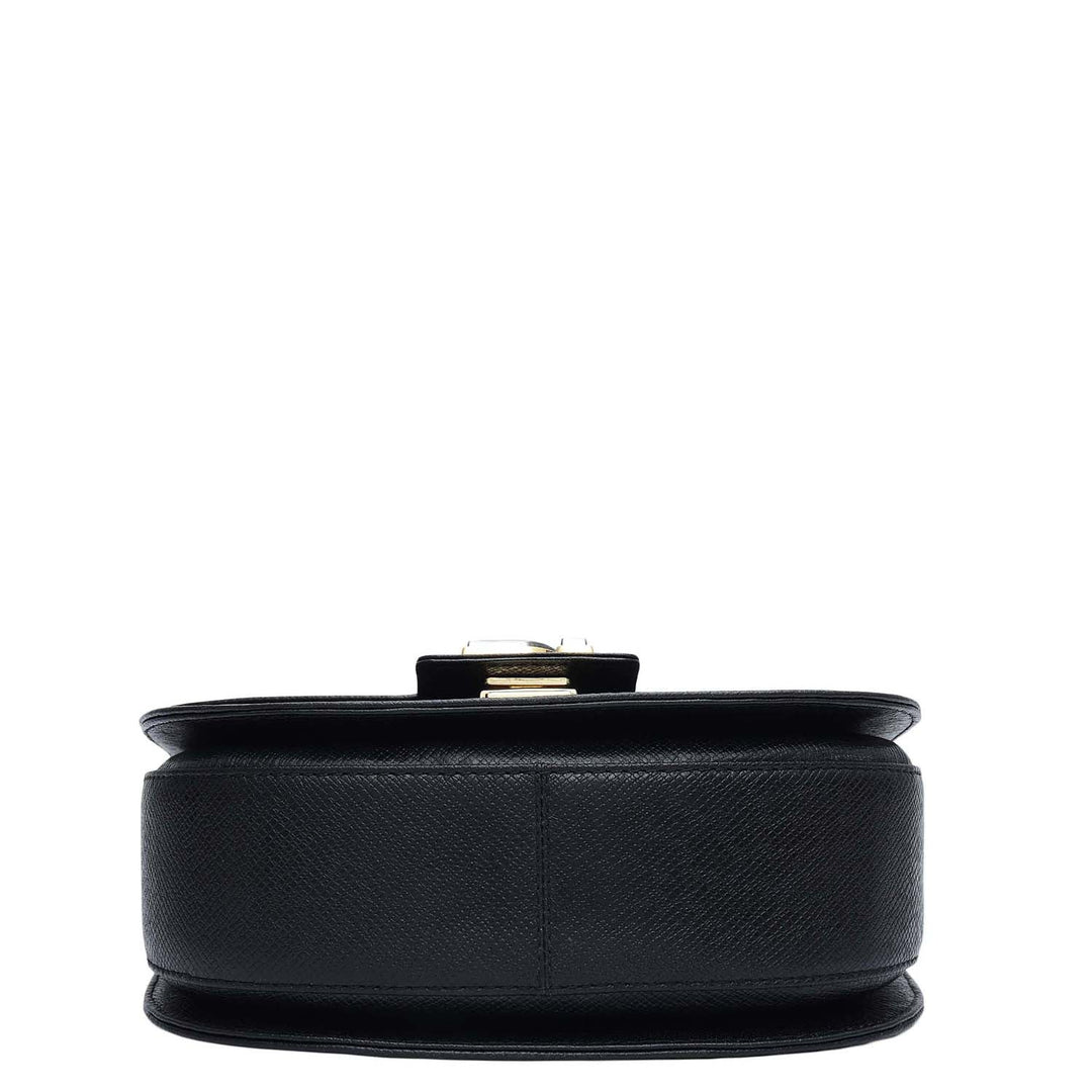 Small Franzy Leather Satchel - Black