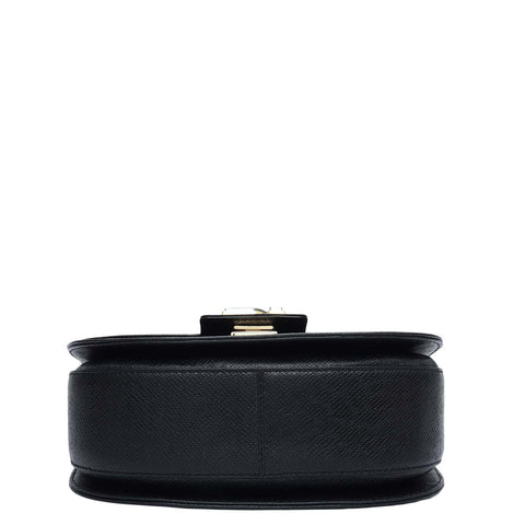 Small Franzy Leather Satchel - Black