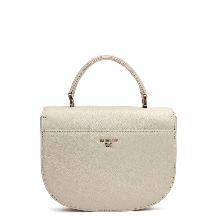 Small Franzy Leather Satchel - Marshmallow