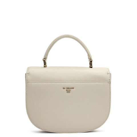 Small Franzy Leather Satchel - Marshmallow
