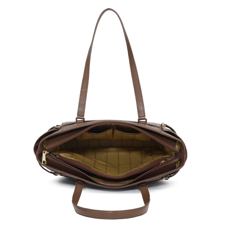 Medium Croco Franzy Leather Shoulder Bag - Date
