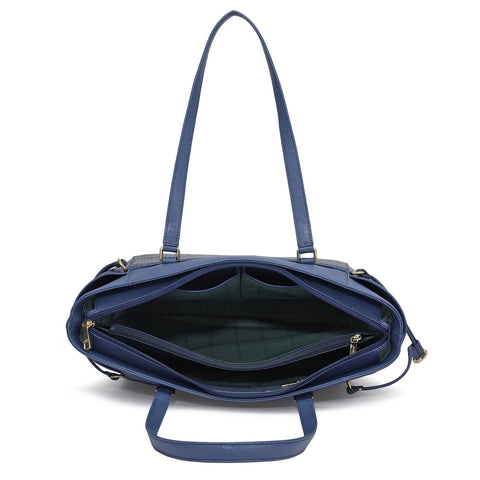 Medium Croco Franzy Leather Shoulder Bag - Stardust