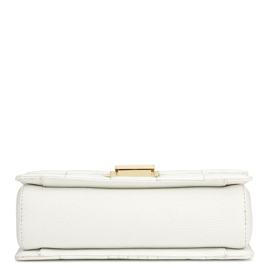 Small Wax Stripe Leather Shoulder Bag - Purity