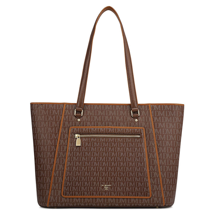Large Monogram Leather Tote - Date