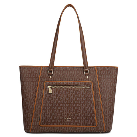 Large Monogram Leather Tote - Date