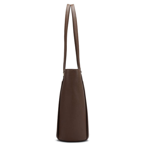 Small Franzy Leather Tote - Date