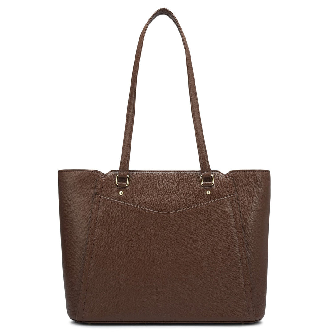 Small Franzy Leather Tote - Date