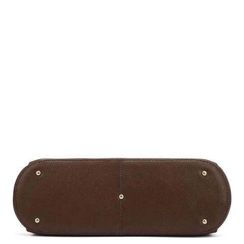 Small Franzy Leather Tote - Date